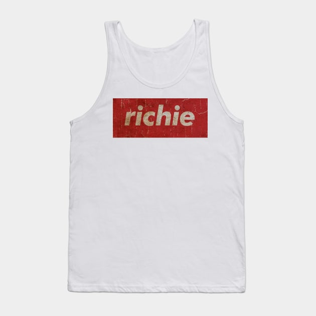 Richie - RECTANGLE RED VINTAGE Tank Top by GLOBALARTWORD